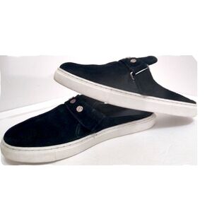 Rebecca Minkoff Womens Sonia Black Suede Slip-On Sneaker Mules Slides Shoe US 7M